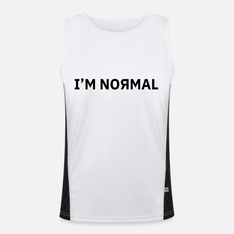 I'm Normal Men's Functional Contrast Tank Top 