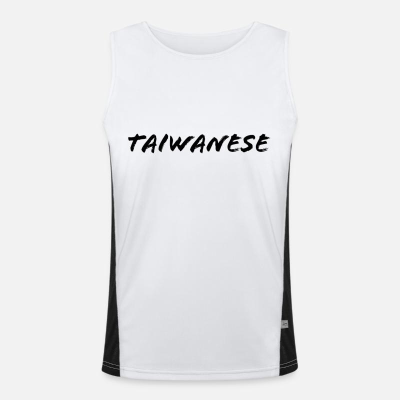 Taïwanais Débardeur respirant contrasté Homme 
