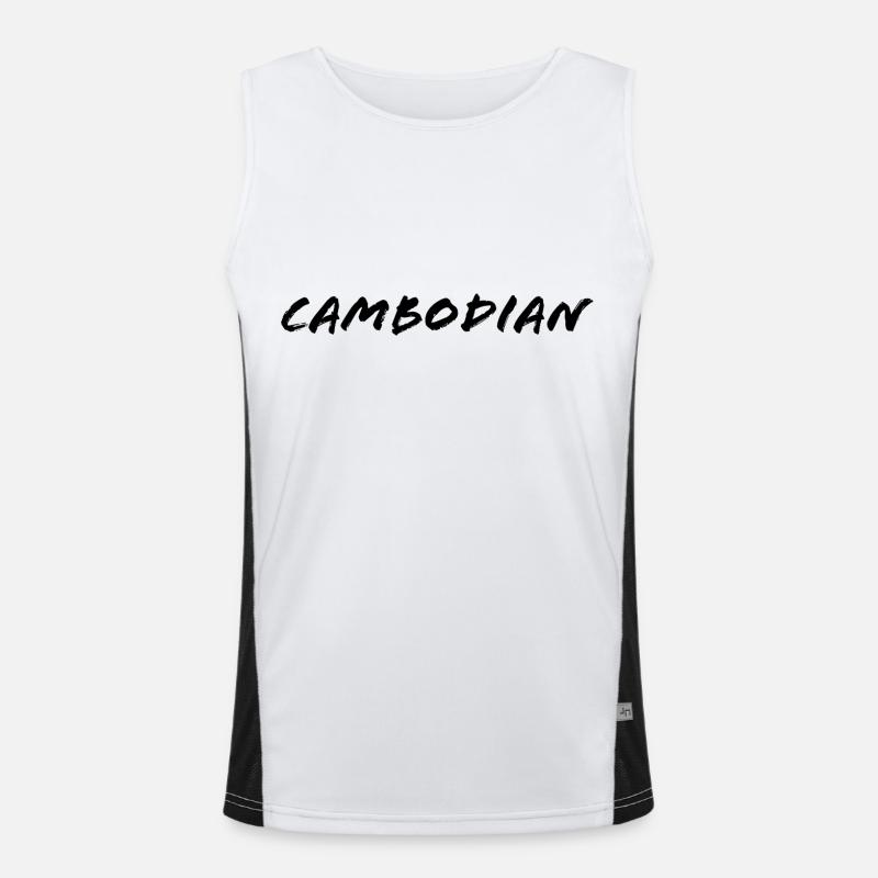 Cambodgien Débardeur respirant contrasté Homme 