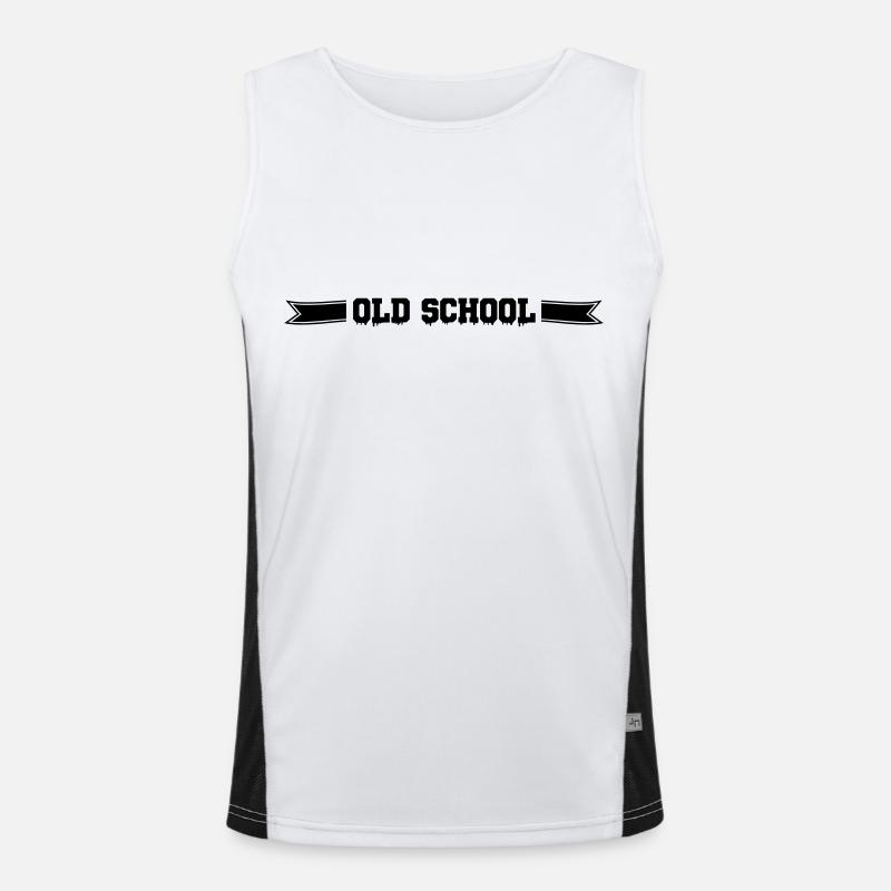 old school Funktionelles Kontrast-Tank Top für Männer 