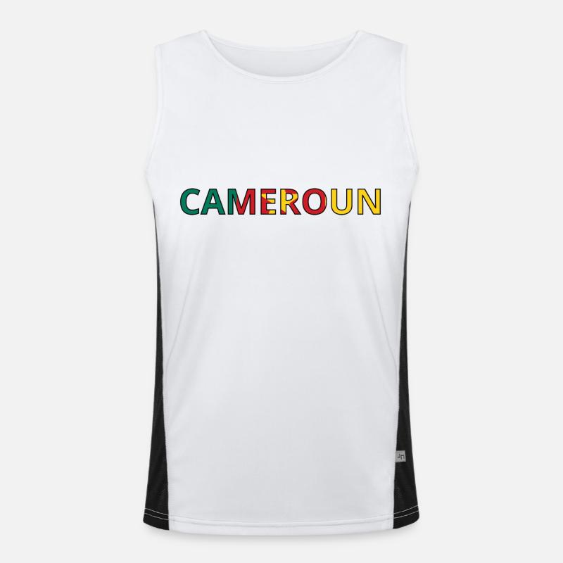 Drapeau Cameroun Débardeur respirant contrasté Homme 