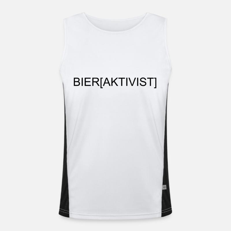 Bieraktivist Funktionelles Kontrast-Tank Top für Männer 