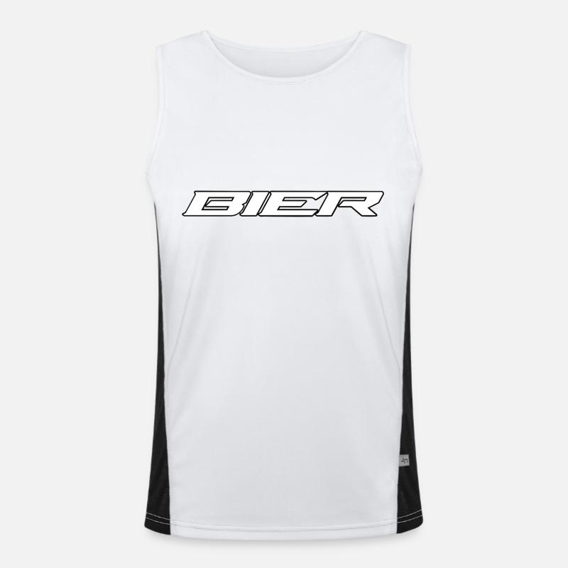 Bier 2001 Funktionelles Kontrast-Tank Top für Männer 