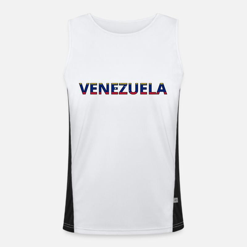 Drapeau Venezuela Débardeur respirant contrasté Homme 