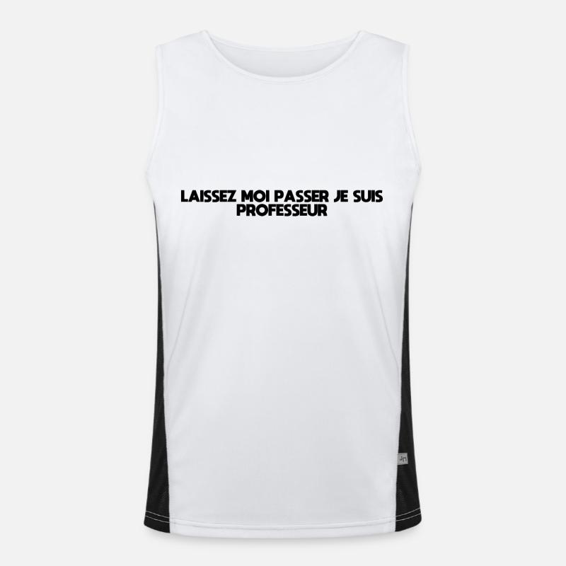 Let Me pass, I'm a teacher Men's Functional Contrast Tank Top 