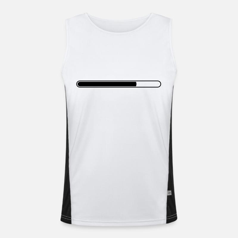 Loading bar status bar progress Men's Functional Contrast Tank Top 