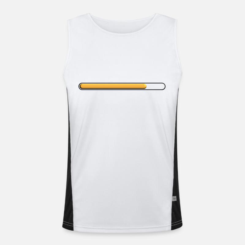 Gold loading bar (75%) great deep style Men's Functional Contrast Tank Top 