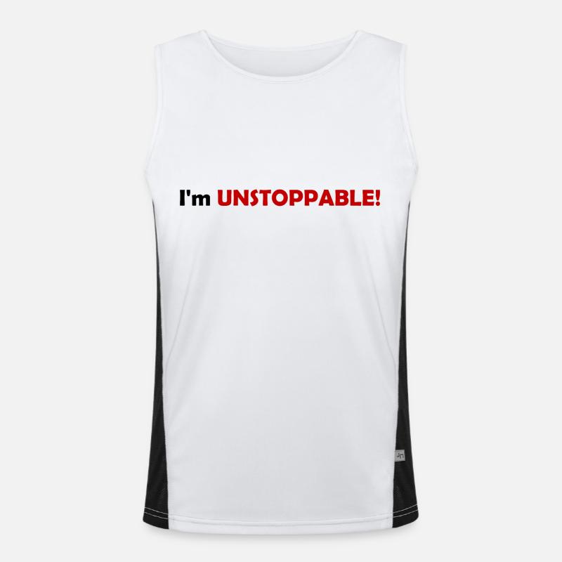 I'm UNSTOPPABLE! Men's Functional Contrast Tank Top 
