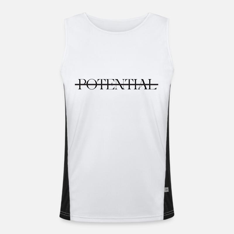 POTENTIAL Funktionelles Kontrast-Tank Top für Männer 