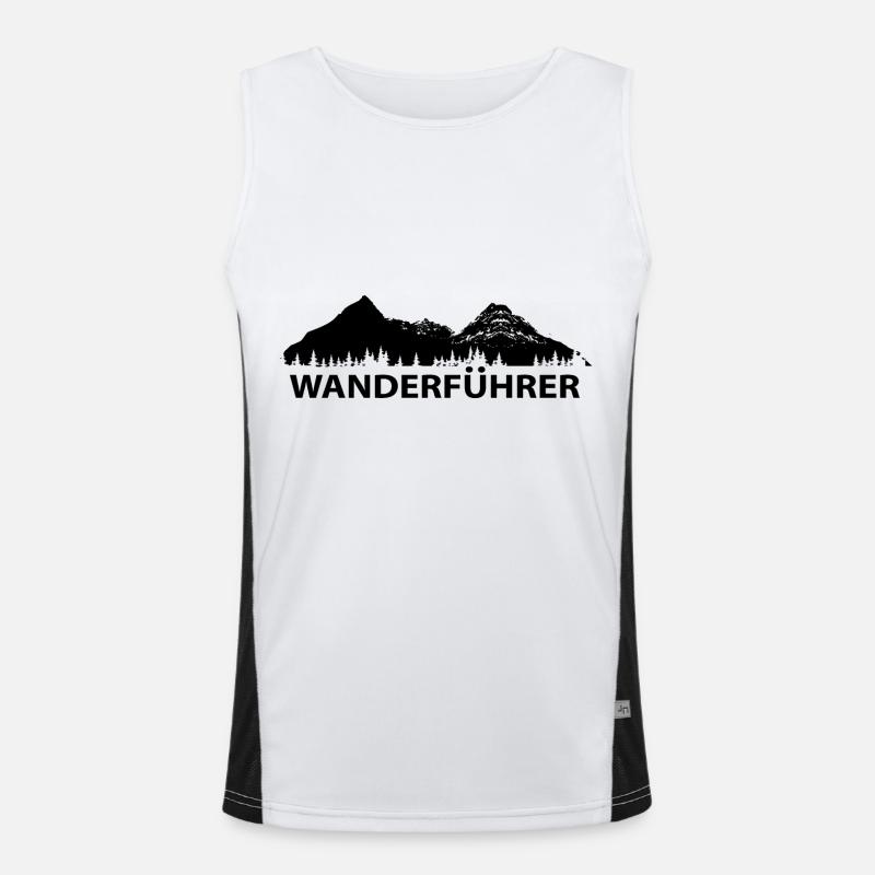 Wanderfuhrer - (8) Funktionelles Kontrast-Tank Top für Männer 