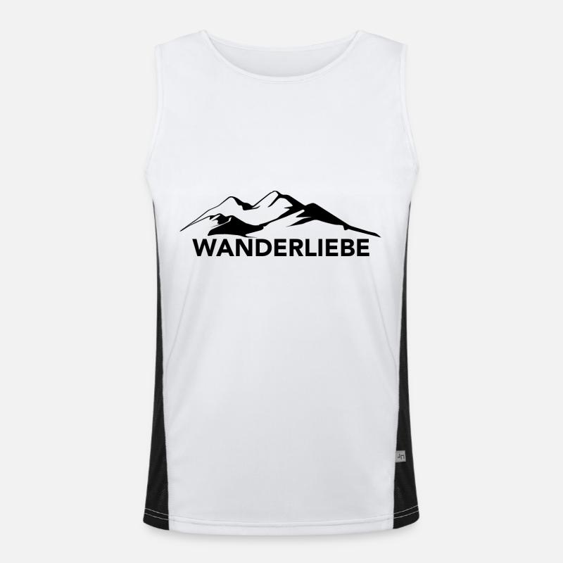 Wanderliebe - (5) Funktionelles Kontrast-Tank Top für Männer 