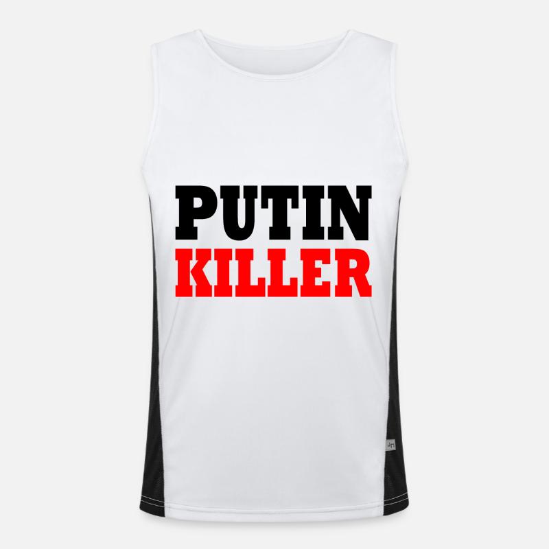 Putin killer Funktionelles Kontrast-Tank Top für Männer 