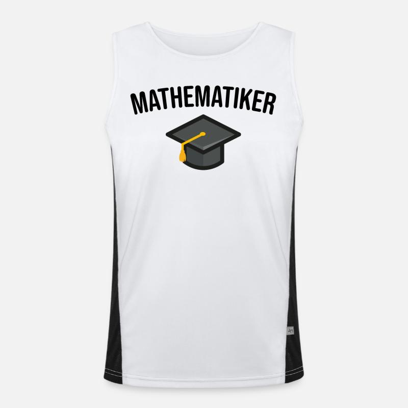 Mathematiker Studium Abschluss Funktionelles Kontrast-Tank Top für Männer 
