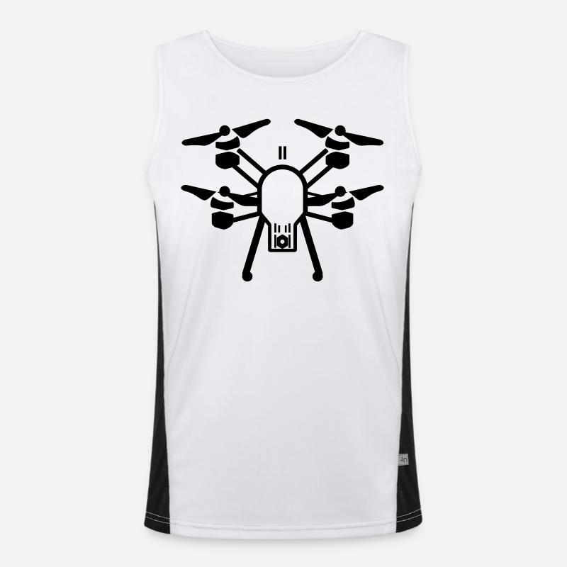 Drohne Funktionelles Kontrast-Tank Top für Männer 