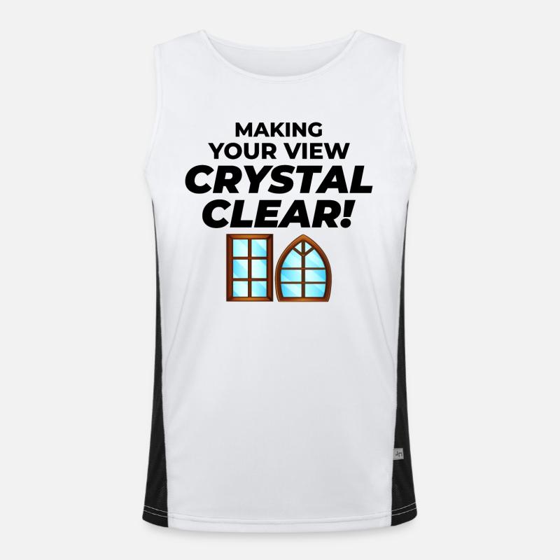 Glazier Window Glass Fitting Fitter Glasswork Men's Functional Contrast Tank Top 