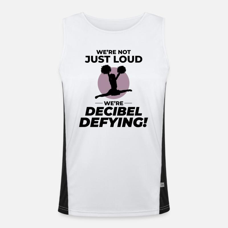 Cheerleader Cheerleading Mädchen Cheering Cheer Squad Funktionelles Kontrast-Tank Top für Männer 
