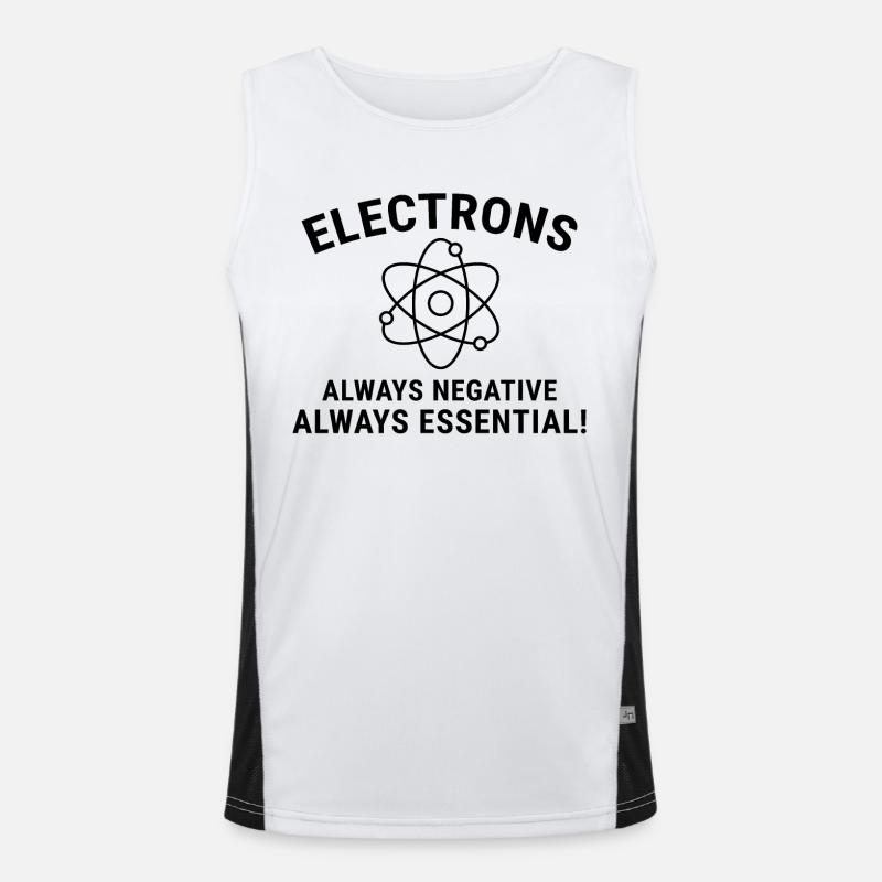 Electrician Humor Electrical Technician Engineer Men's Functional Contrast Tank Top 