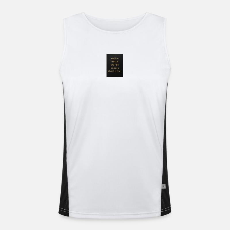 Mach Jetzt – Von Soll Zu Tun Funktionelles Kontrast-Tank Top für Männer 