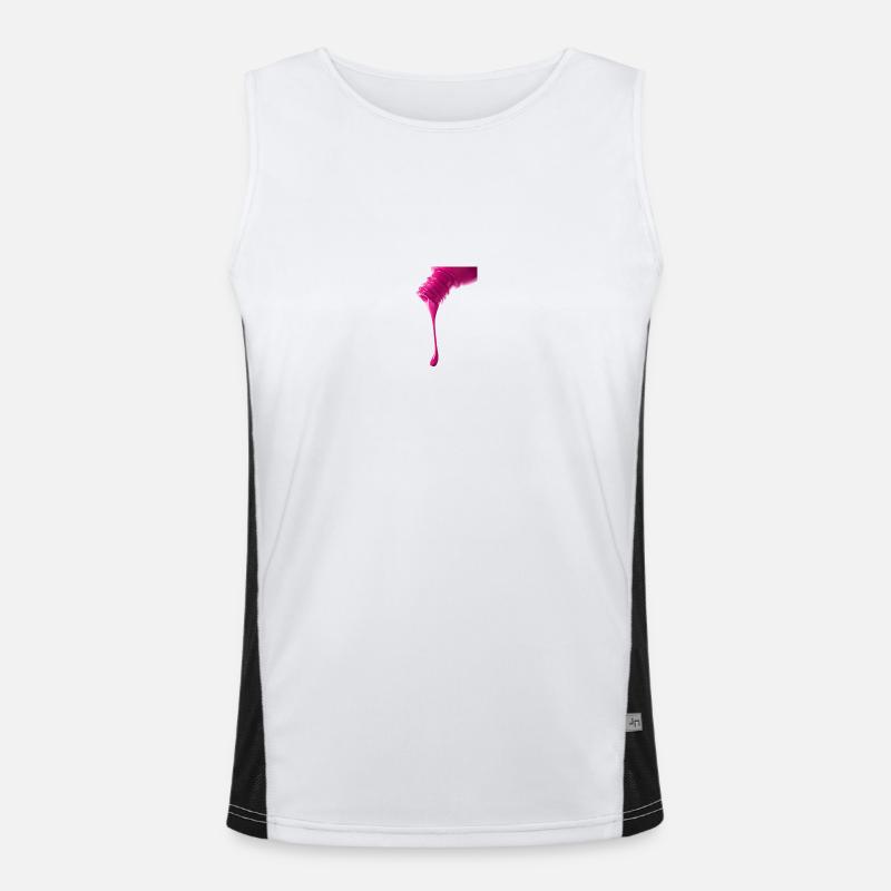 Frauennägel Funktionelles Kontrast-Tank Top für Männer 