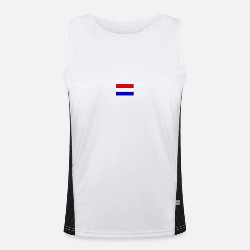 Drapeau hollandais Débardeur respirant contrasté Homme 