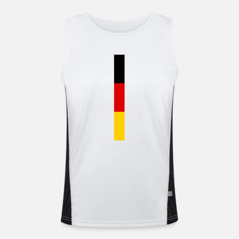 Drapeau de l’Allemagne Débardeur respirant contrasté Homme 