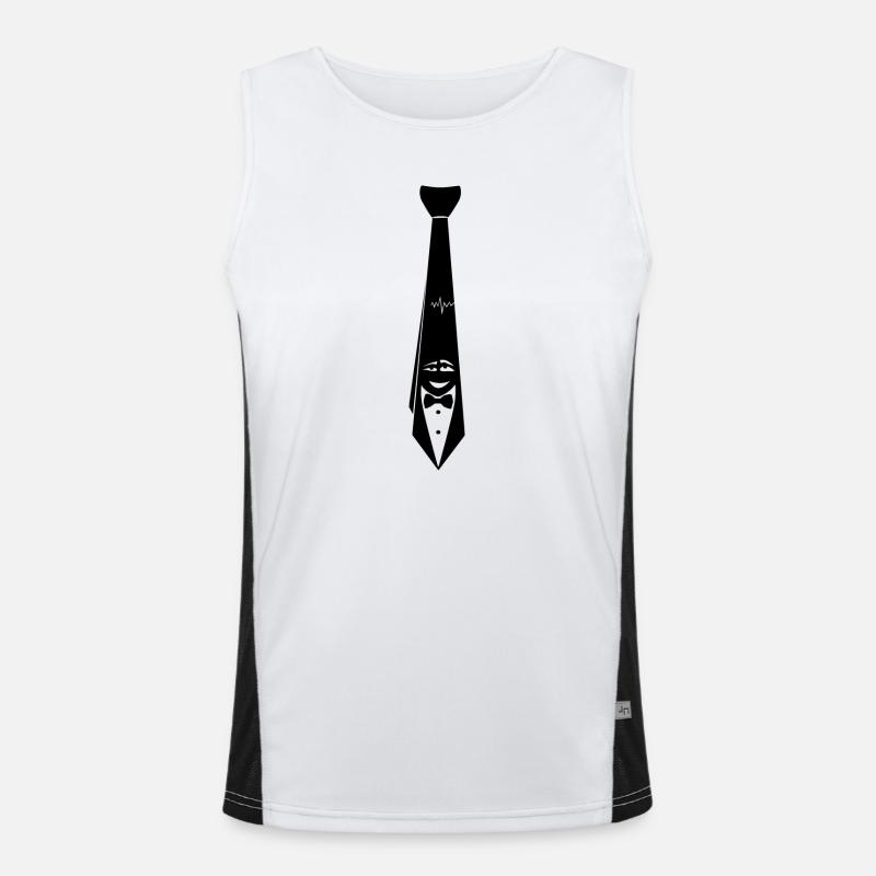 witty tie Men's Functional Contrast Tank Top 