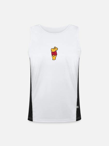 kind bar - Men's Functional Contrast Tank Top - white/black