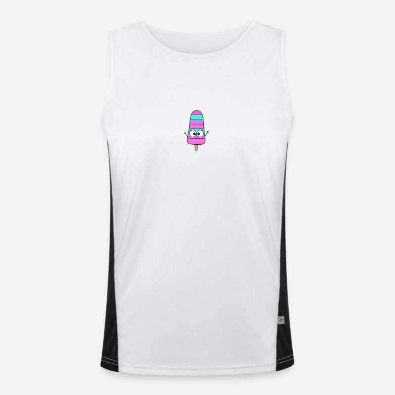 Eis Funktionelles Kontrast-Tank Top für Männer 