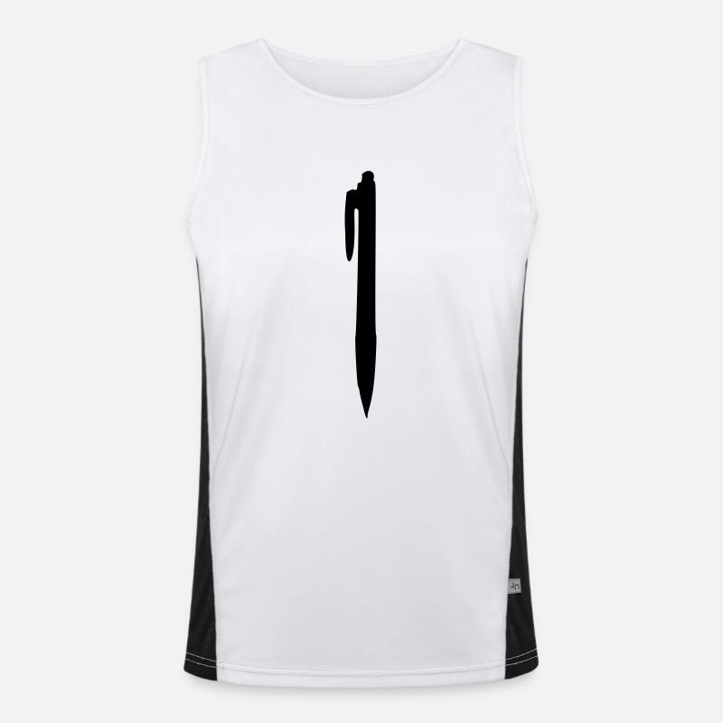 Stift - Kuli Funktionelles Kontrast-Tank Top für Männer 