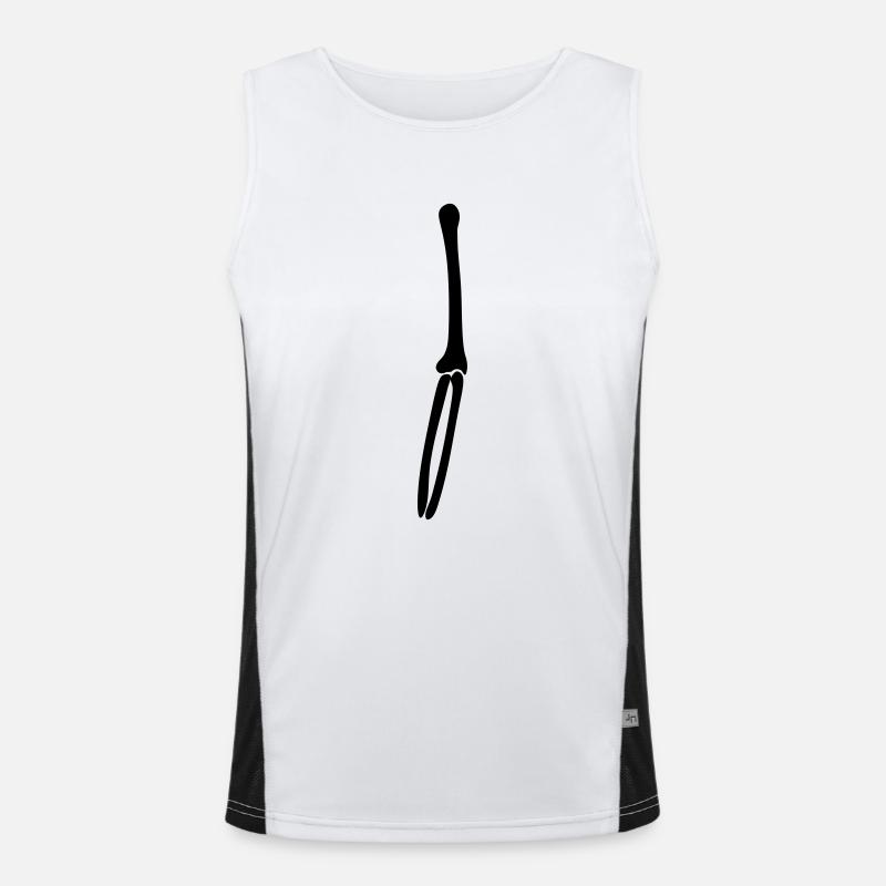 squelette bras Débardeur respirant contrasté Homme 