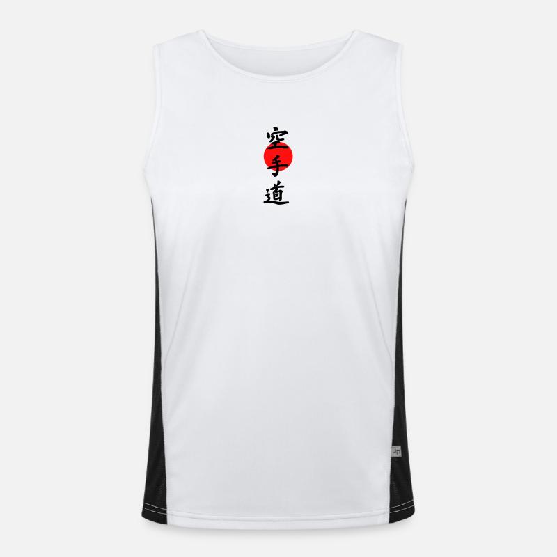 Karate Funktionelles Kontrast-Tank Top für Männer 