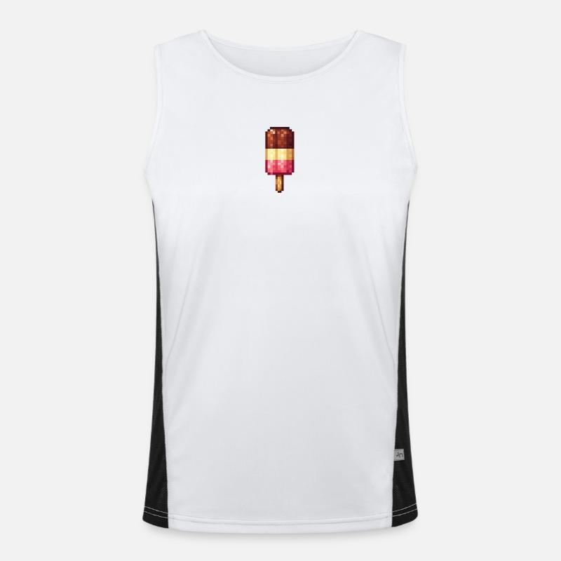 Retro Pixel Popsicles Men's Functional Contrast Tank Top 