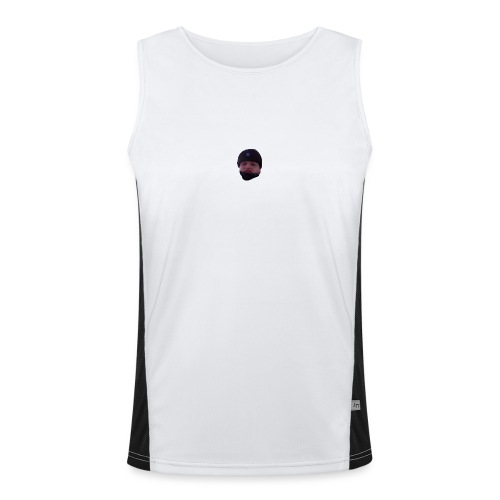 Stylish minimalist design of a fed up soldier - Men's Functional Contrast Tank Top 