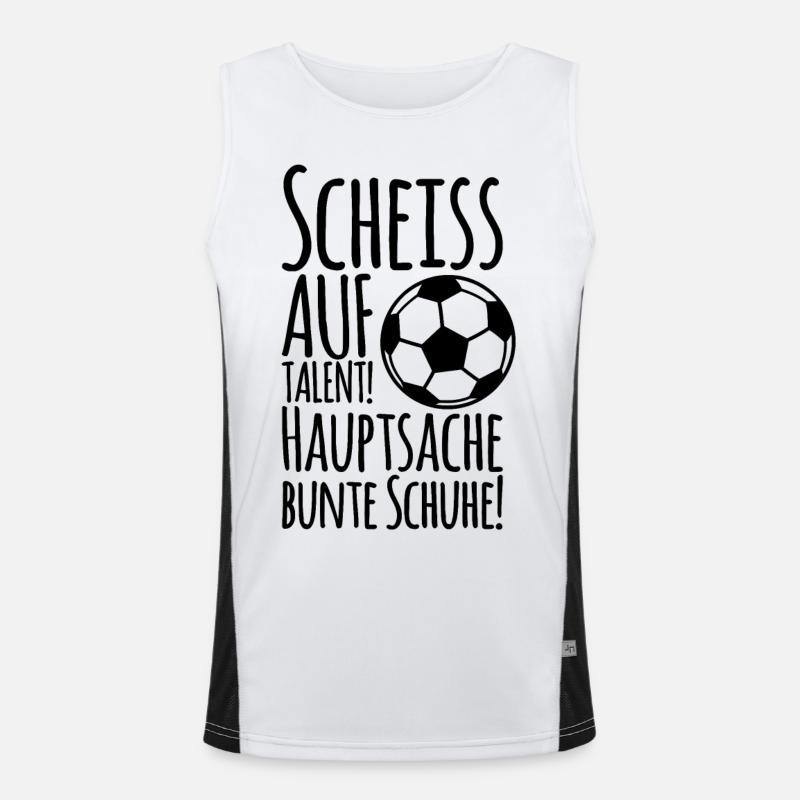 SCHEISS AUF TALENT! Funktionelles Kontrast-Tank Top für Männer 