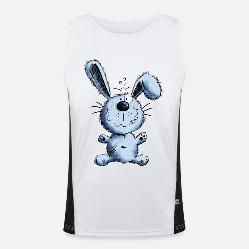 Lapin bleu Débardeur respirant contrasté Homme 