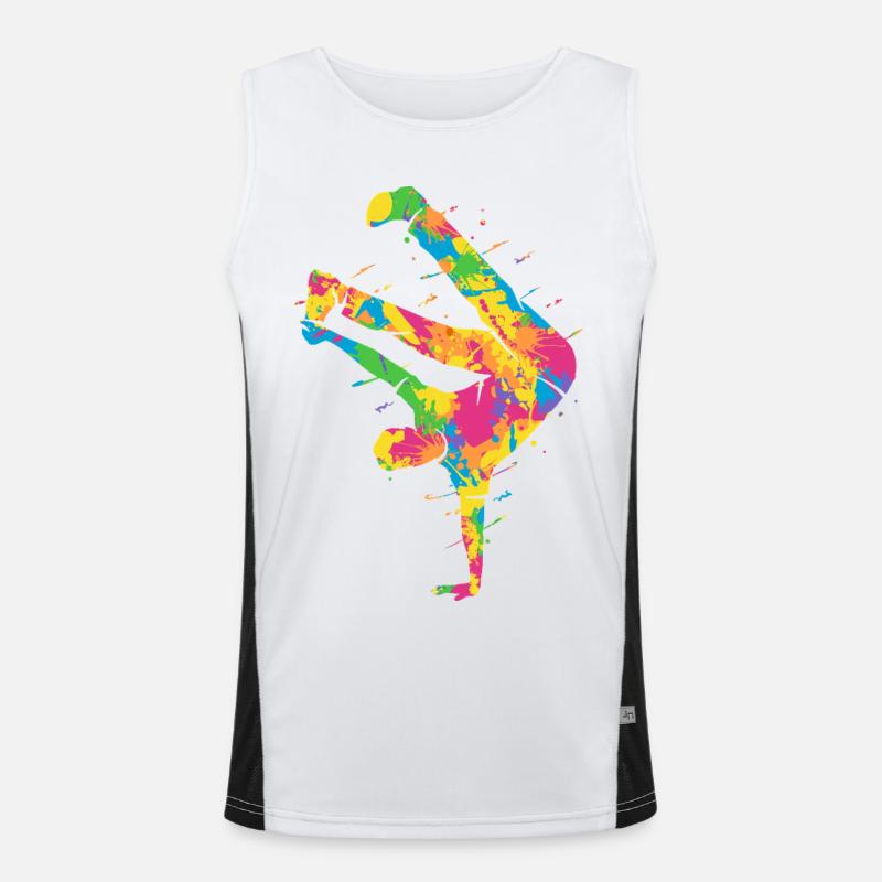 Breakdance Breakdance colorée Breakdance Garçons Débardeur respirant contrasté Homme 
