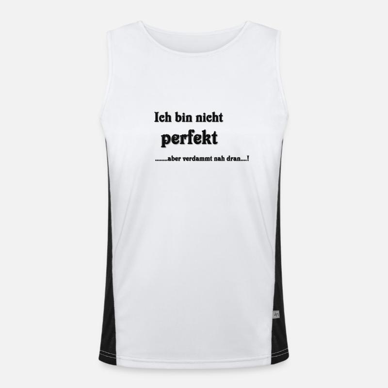 nicht perfekt Funktionelles Kontrast-Tank Top für Männer 