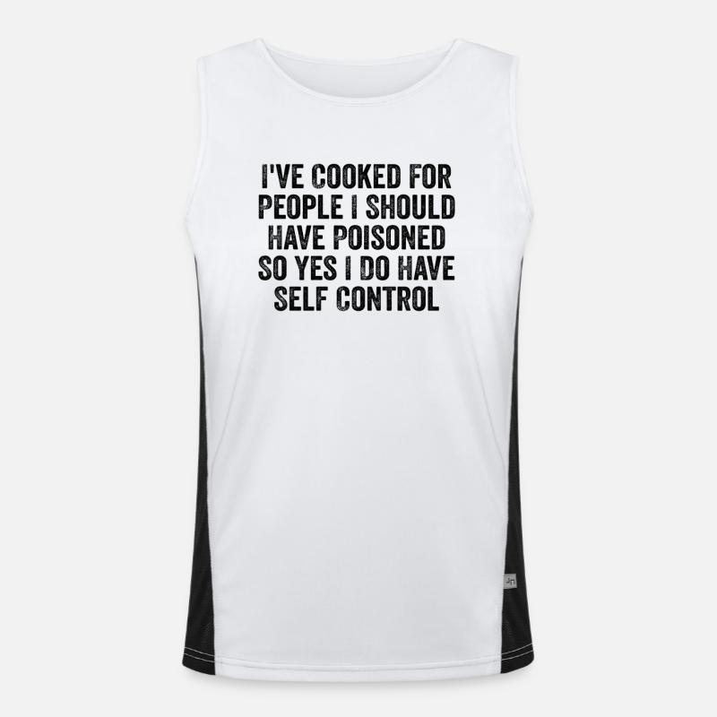 Funny Men's Functional Contrast Tank Top 