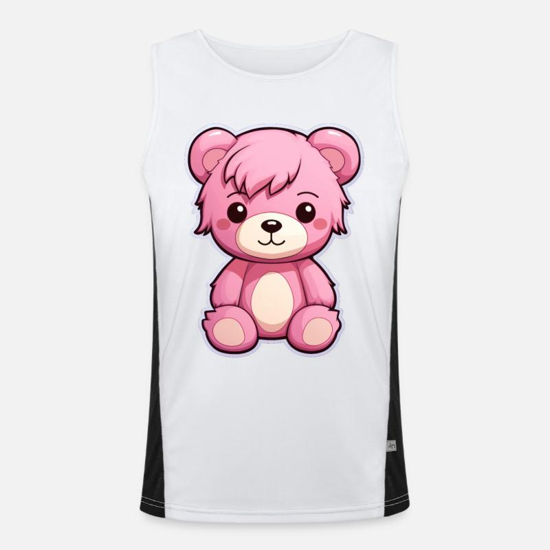 Bébé ours en peluche Débardeur respirant contrasté Homme 
