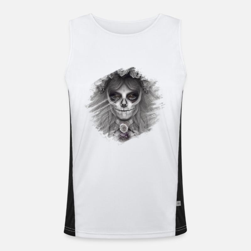Skull Men's Functional Contrast Tank Top 