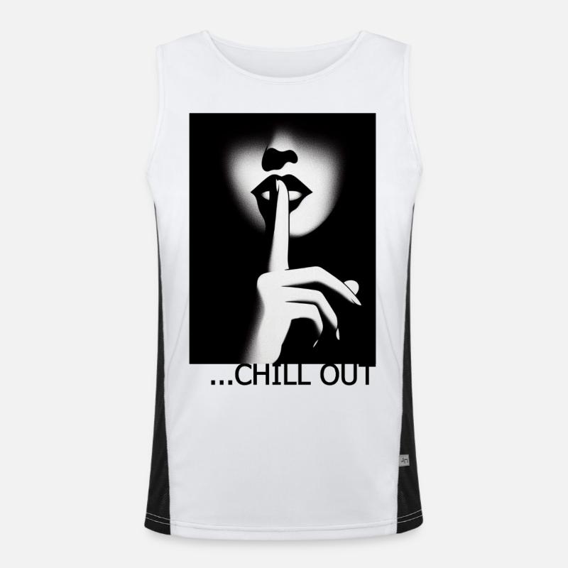 Chill Out Funktionelles Kontrast-Tank Top für Männer 