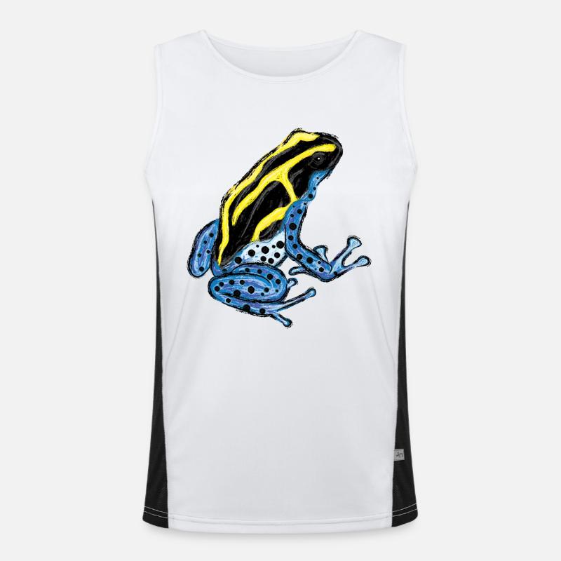 Baumsteigerfrosch Pfeilgiftfrosch PoisonDartFrog 1 Funktionelles Kontrast-Tank Top für Männer 