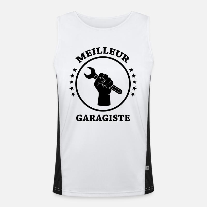 Meilleur Garagiste Débardeur respirant contrasté Homme 
