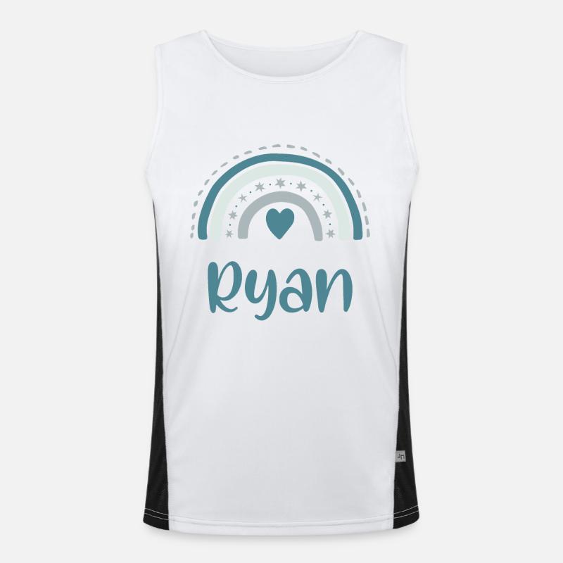 Ryan Nom Arc-en-ciel Débardeur respirant contrasté Homme 