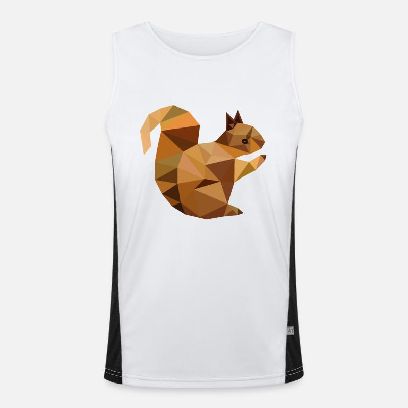 Eichhörnchen Funktionelles Kontrast-Tank Top für Männer 