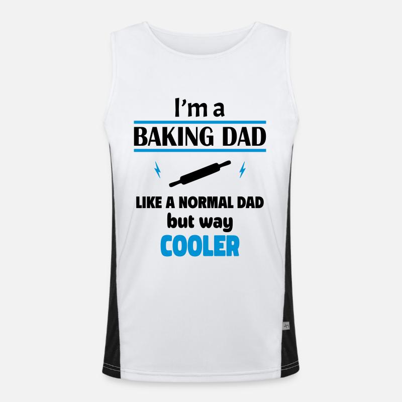 ich bin ein back papa Funktionelles Kontrast-Tank Top für Männer 