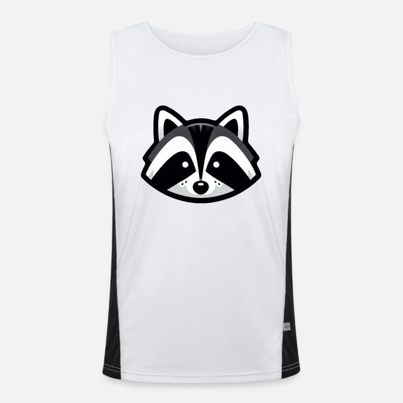 Conception simple de raton laveur Débardeur respirant contrasté Homme 