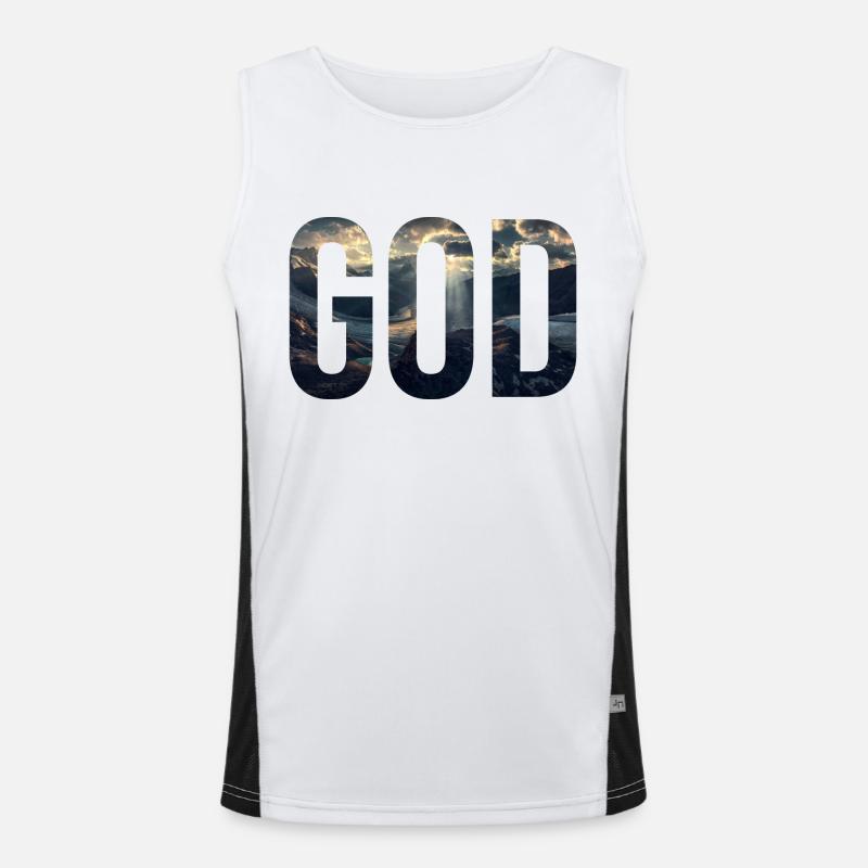 God Men's Functional Contrast Tank Top 