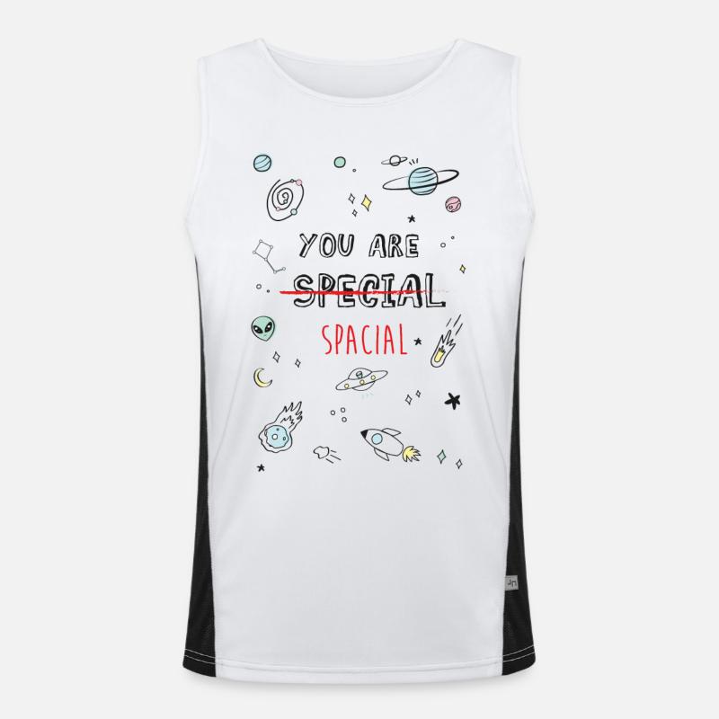 Vous êtes SPATIALE Débardeur respirant contrasté Homme 