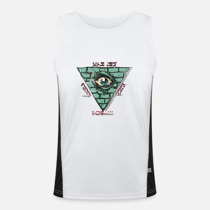 What's going on! Men's Functional Contrast Tank Top 